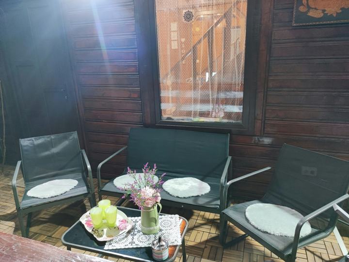 Terasa cabanei, seara